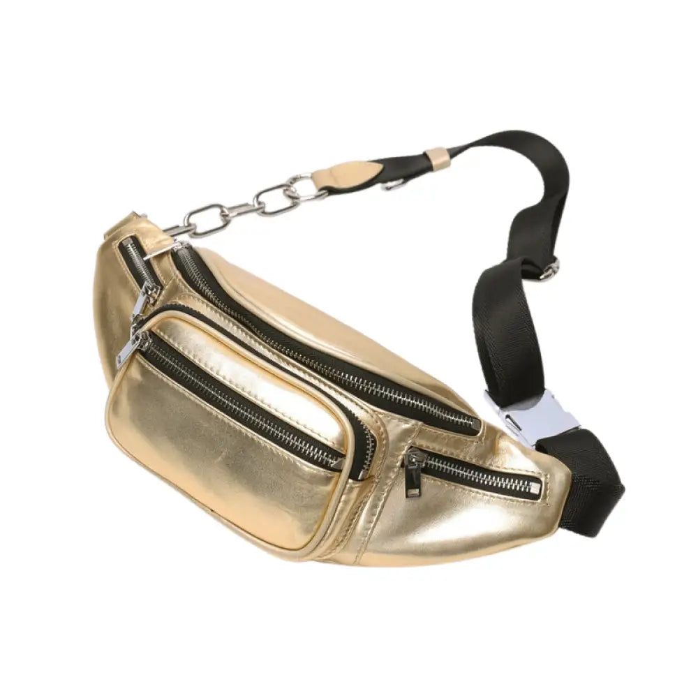 Sac Banane Doré Brillant - Sac Banane - Banane Chic ™