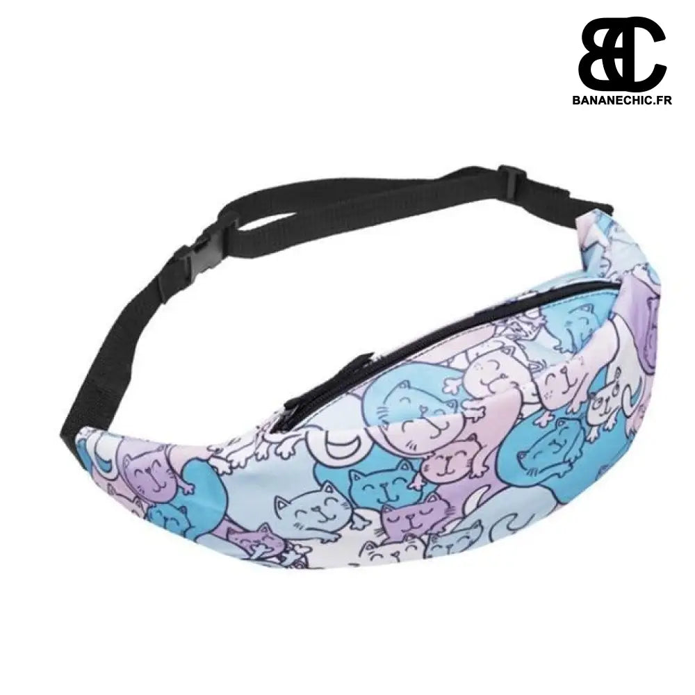 Sac banane élégant couture - Bleu - Banane - Banane Chic ™