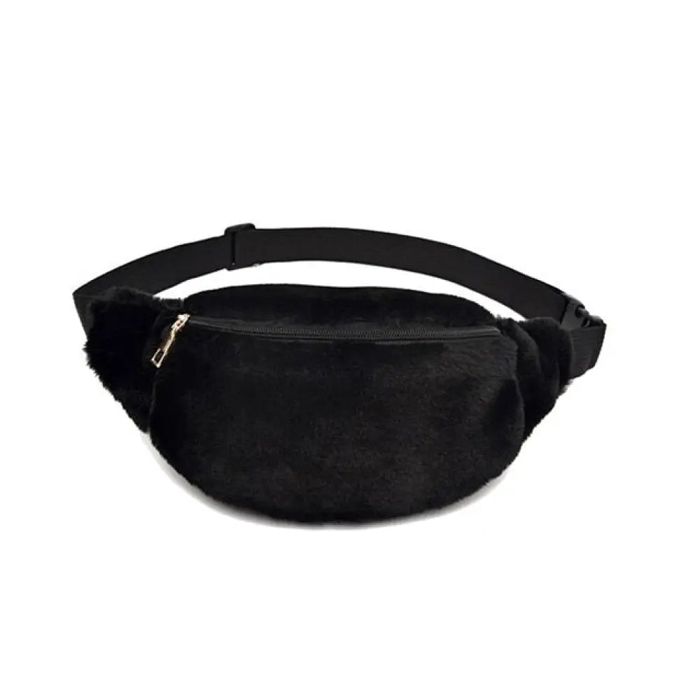 Sac banane en fourrure - Noir - Banane - Banane Chic ™