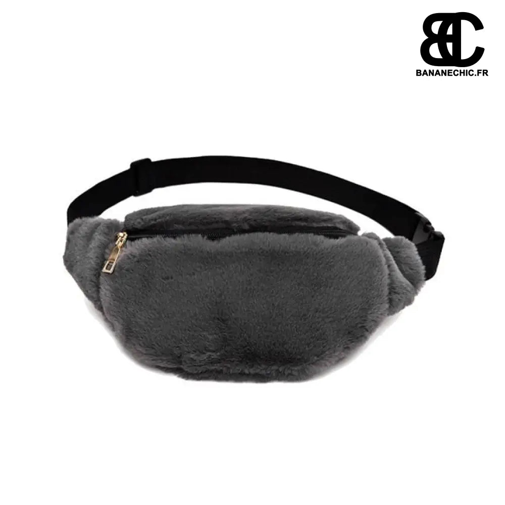 Sac banane en fourrure - Gris - Banane - Banane Chic ™