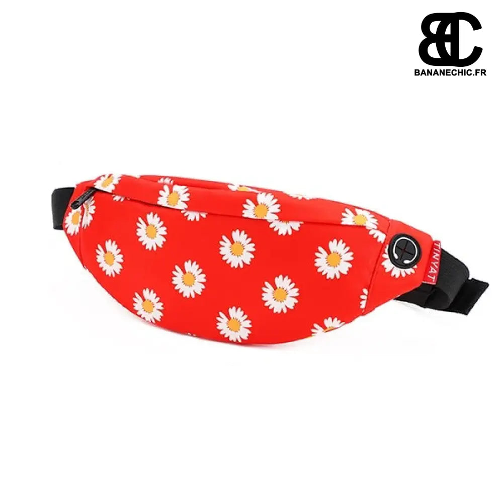 Sac banane en tissu - Rouge - Banane - Banane Chic ™