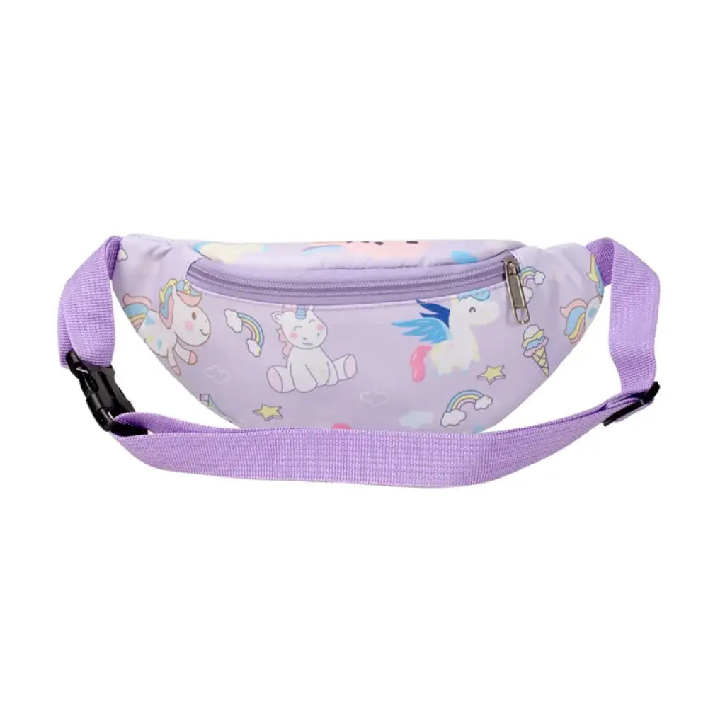 Sac banane enfant violet licornes - Violet - banane - Banane