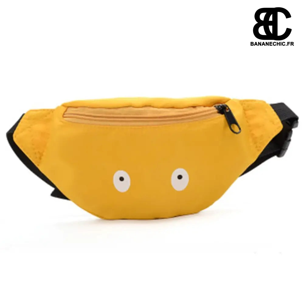 Sac banane enfant yeux fantaisie - Jaune - Banane - Banane