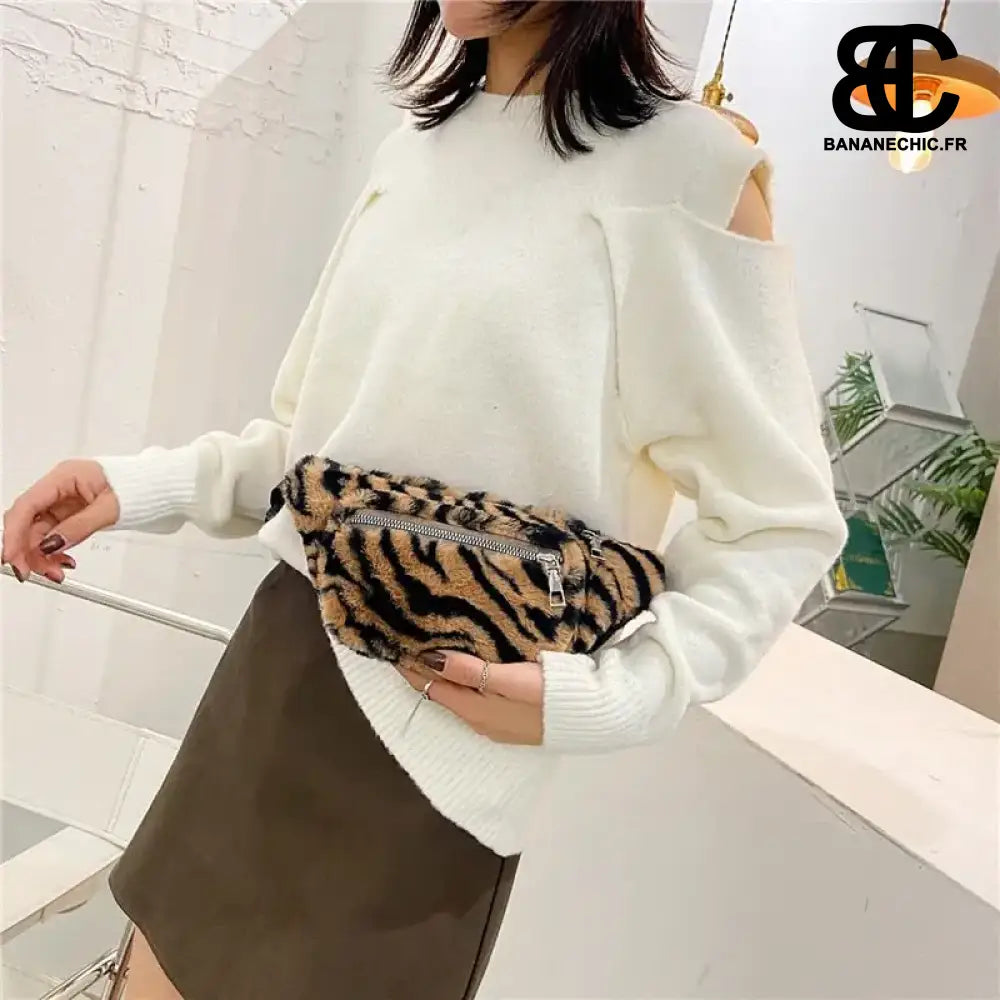 Sac Banane Fausse Fourrure Chic - Sac Banane - Banane Chic ™