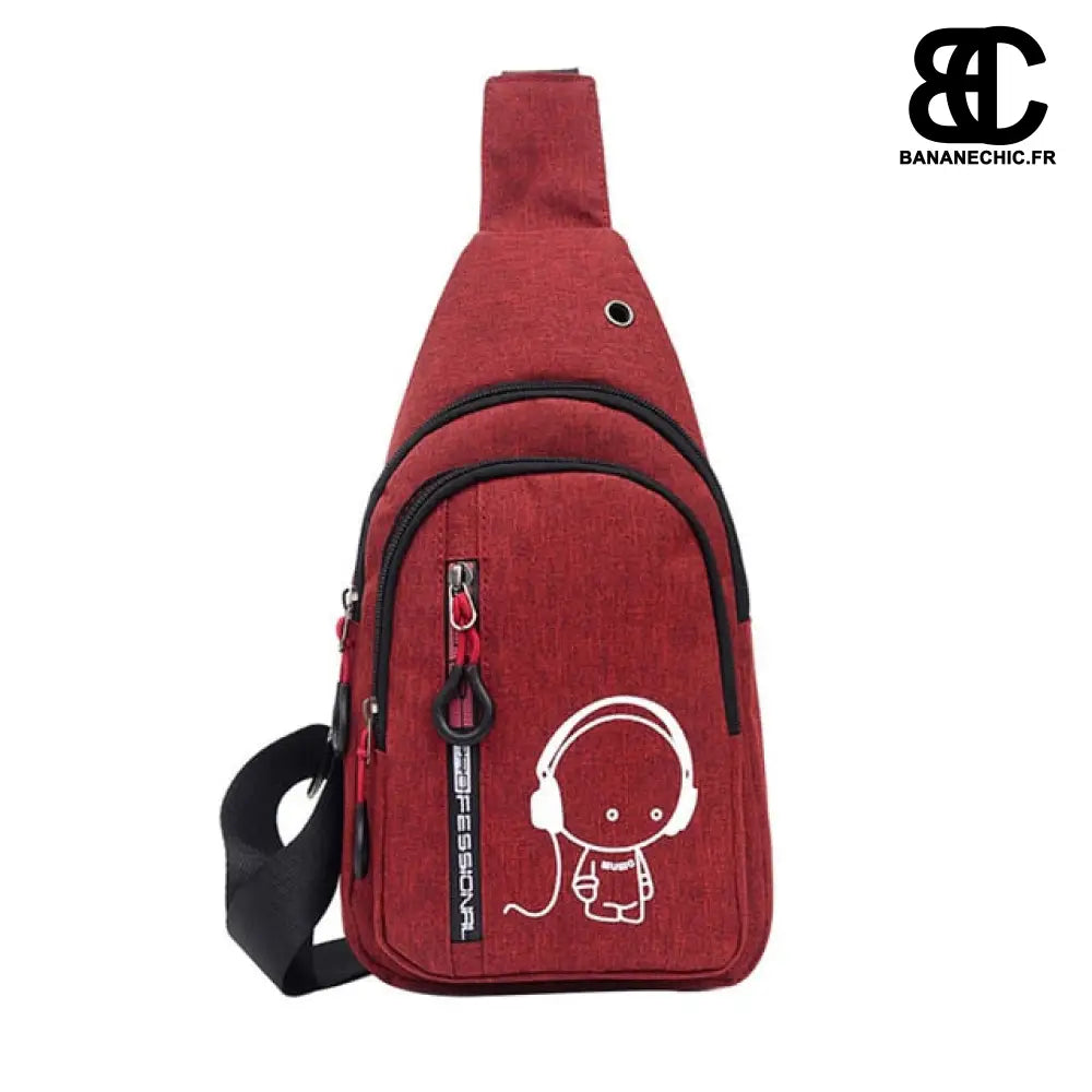 Sac banane femme à épaule - Rouge - Banane - Banane Chic ™