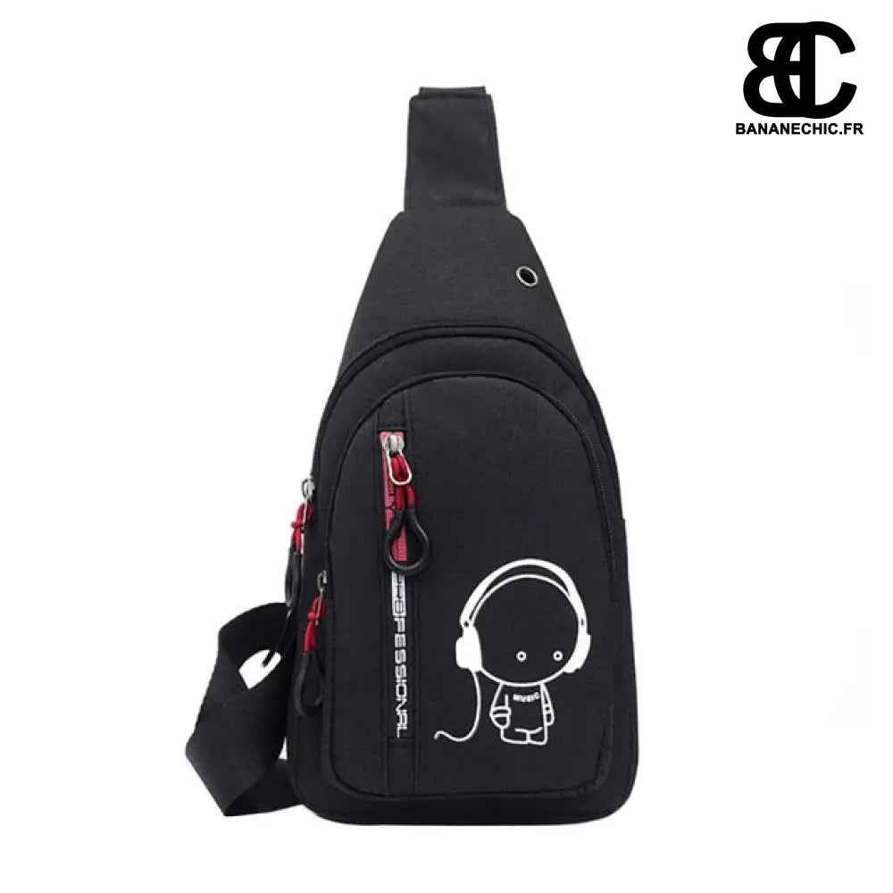 Sac banane femme à épaule - Noir - Banane - Banane Chic ™