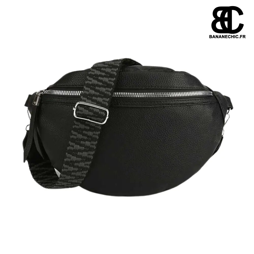 Sac Banane Femme Bandoulière Mode - Noir - Sac Banane -