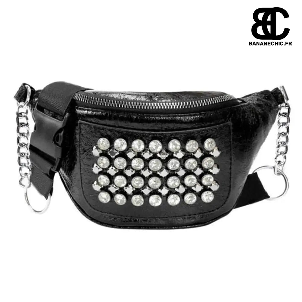 Sac banane femme clouté - Noir - Banane - Banane Chic ™