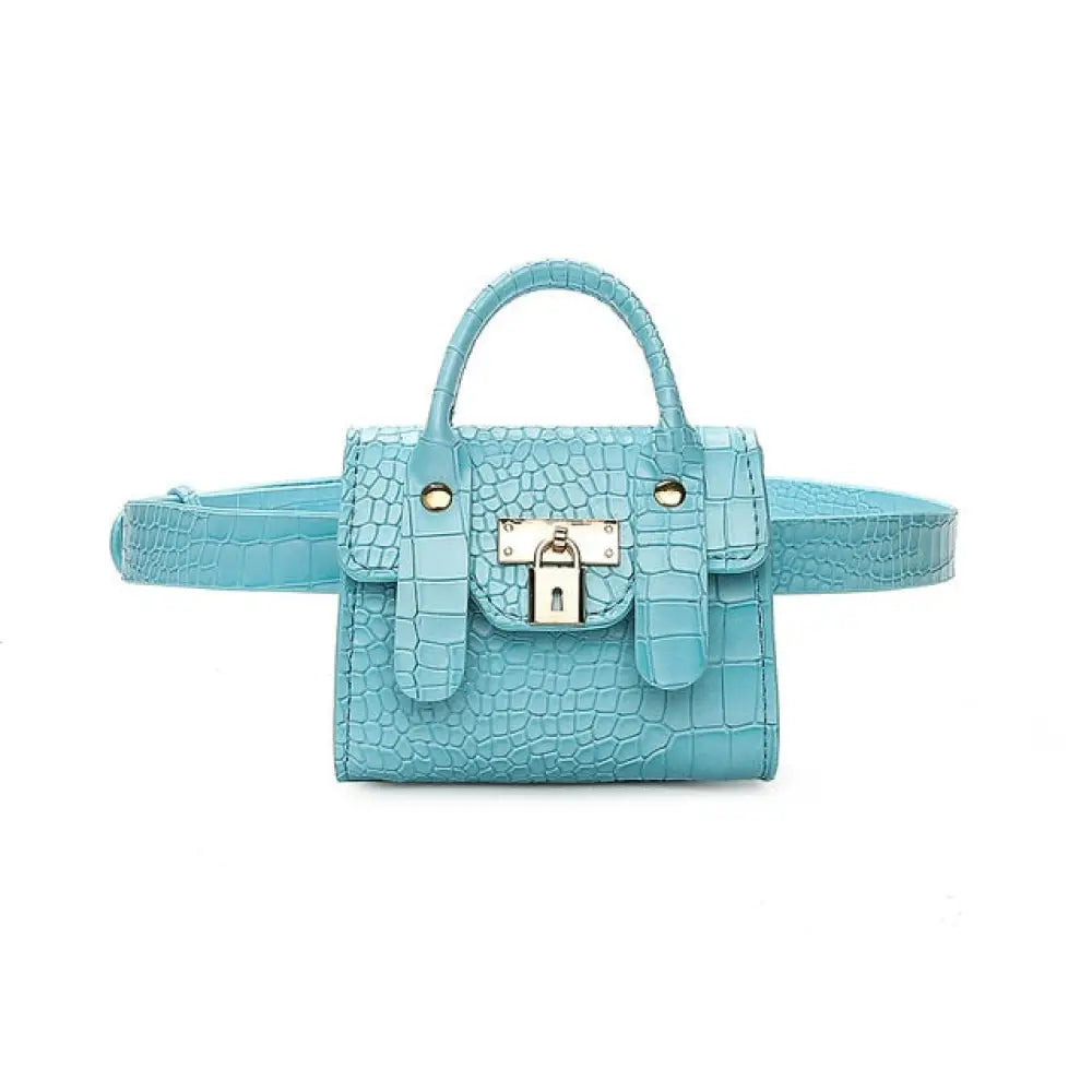 Sac banane femme élégant et pratique - Bleu clair - Banane -