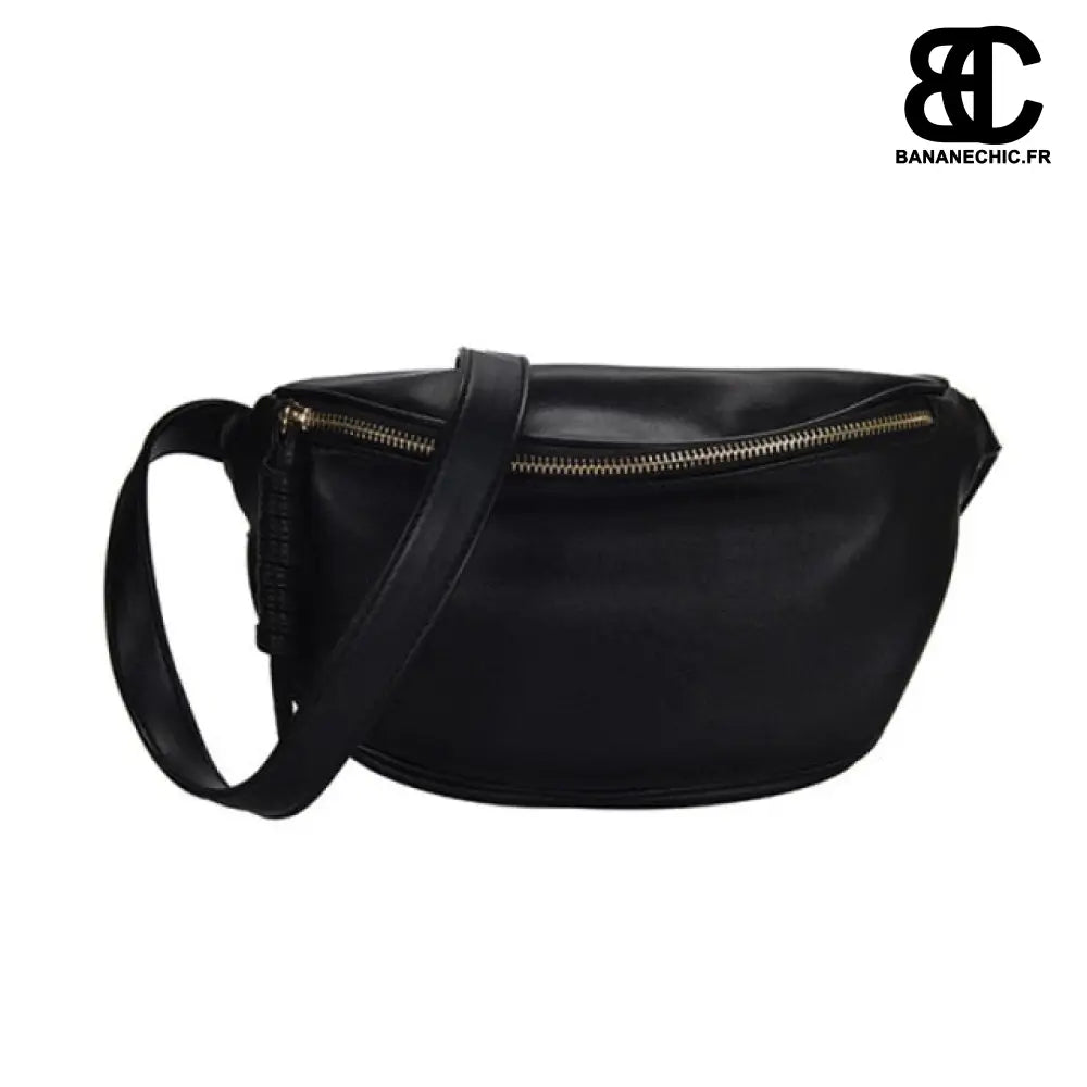 Sac banane femme élégant spacieux - Noir - Banane - Banane