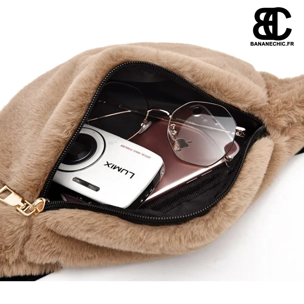 Sac banane femme en fourrure - Banane - Banane Chic ™