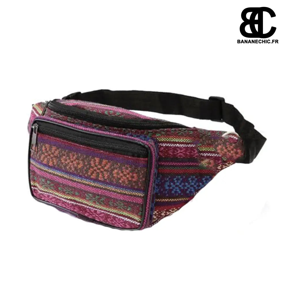 Sac banane femme en tissu - Bordeaux - Banane - Banane Chic