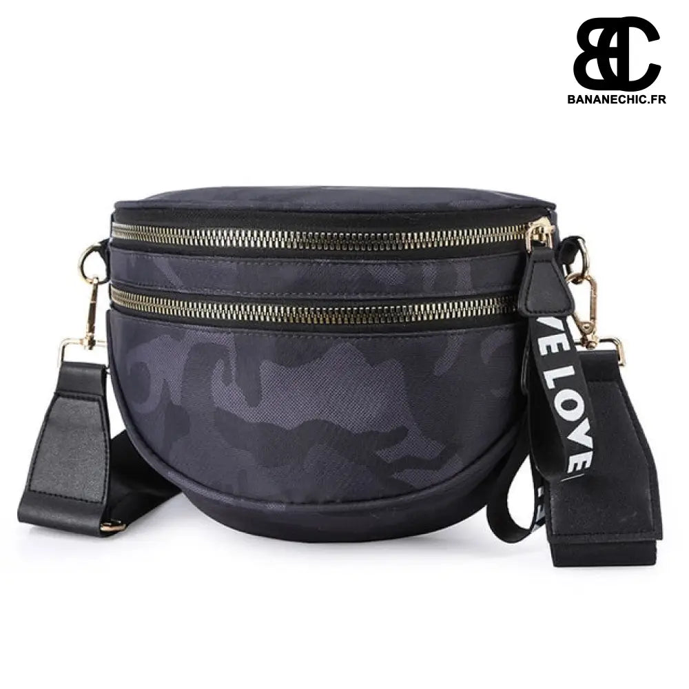 Sac banane femme grand format - Noir - Banane - Banane Chic