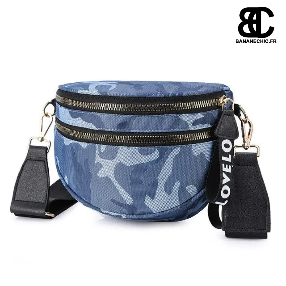 Sac banane femme grand format - Bleu - Banane - Banane Chic