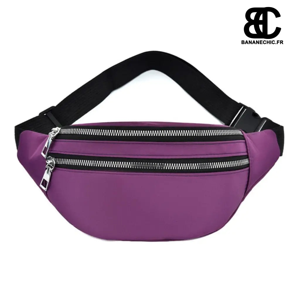 Sac banane femme matelassé trendy - Violet - Banane - Banane