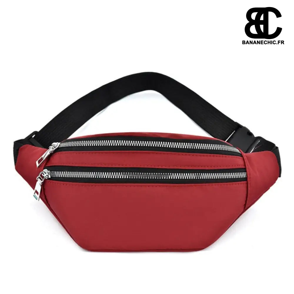 Sac banane femme matelassé trendy - Rouge - Banane - Banane