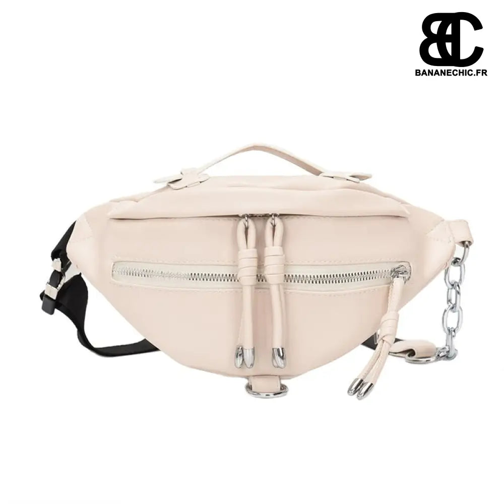 Sac banane femme noir simili - Beige - Banane - Banane Chic