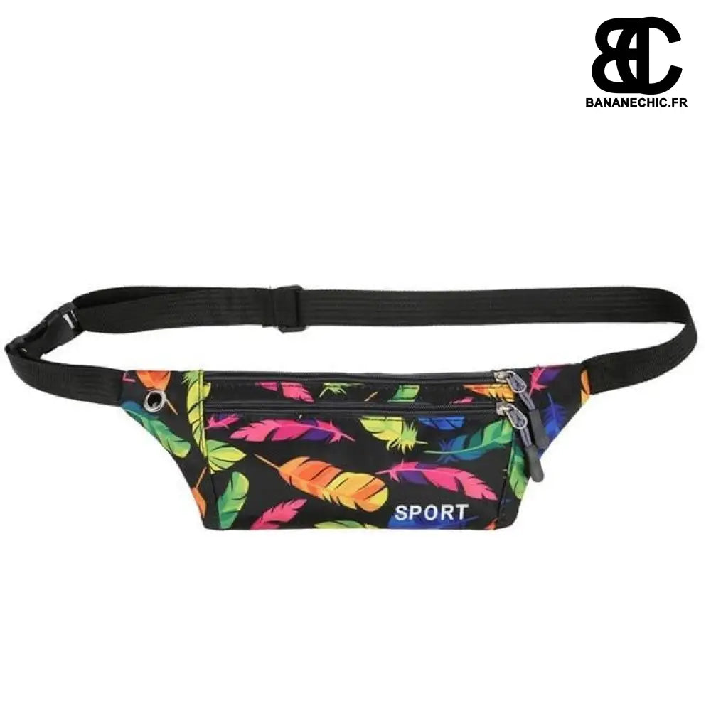 Sac banane femme sport imprimé - Multicolore - Banane -