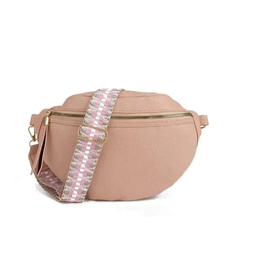Sac banane grand cuir chic - Pink - banane - Banane Chic ™