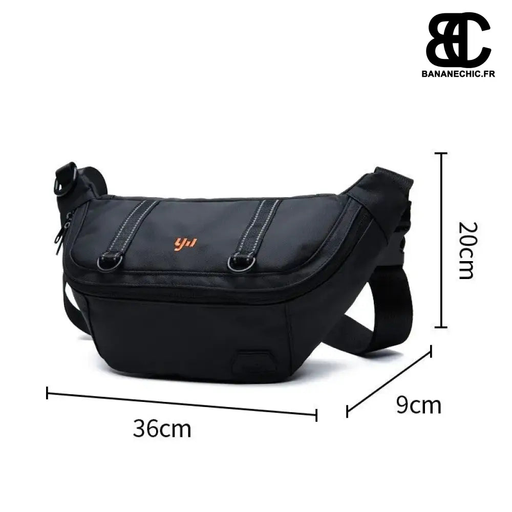 Sac banane grand étanche - Noir 1 - banane - Banane Chic ™