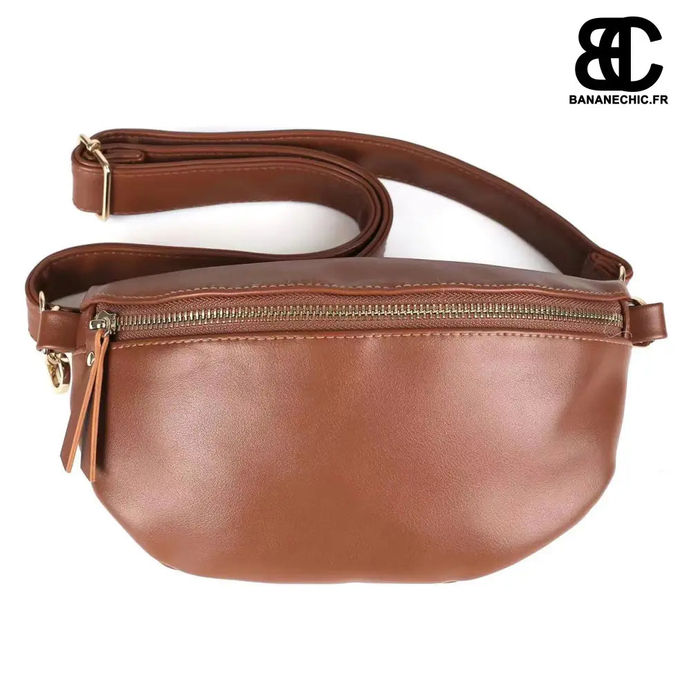 Sac Banane Grande Poche - Marron - Sac Banane - Banane Chic