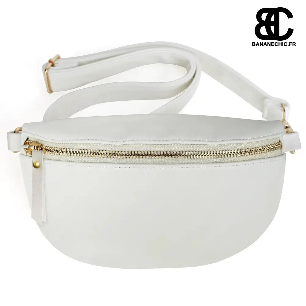 Sac Banane Grande Poche - Blanc - Sac Banane - Banane Chic ™