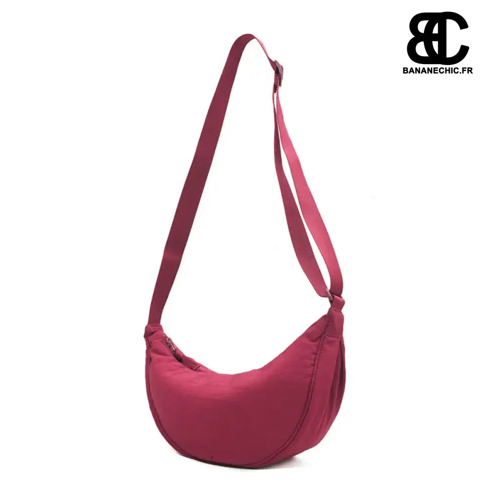 Sac banane gris souple bandoulière - Bordeaux - banane -