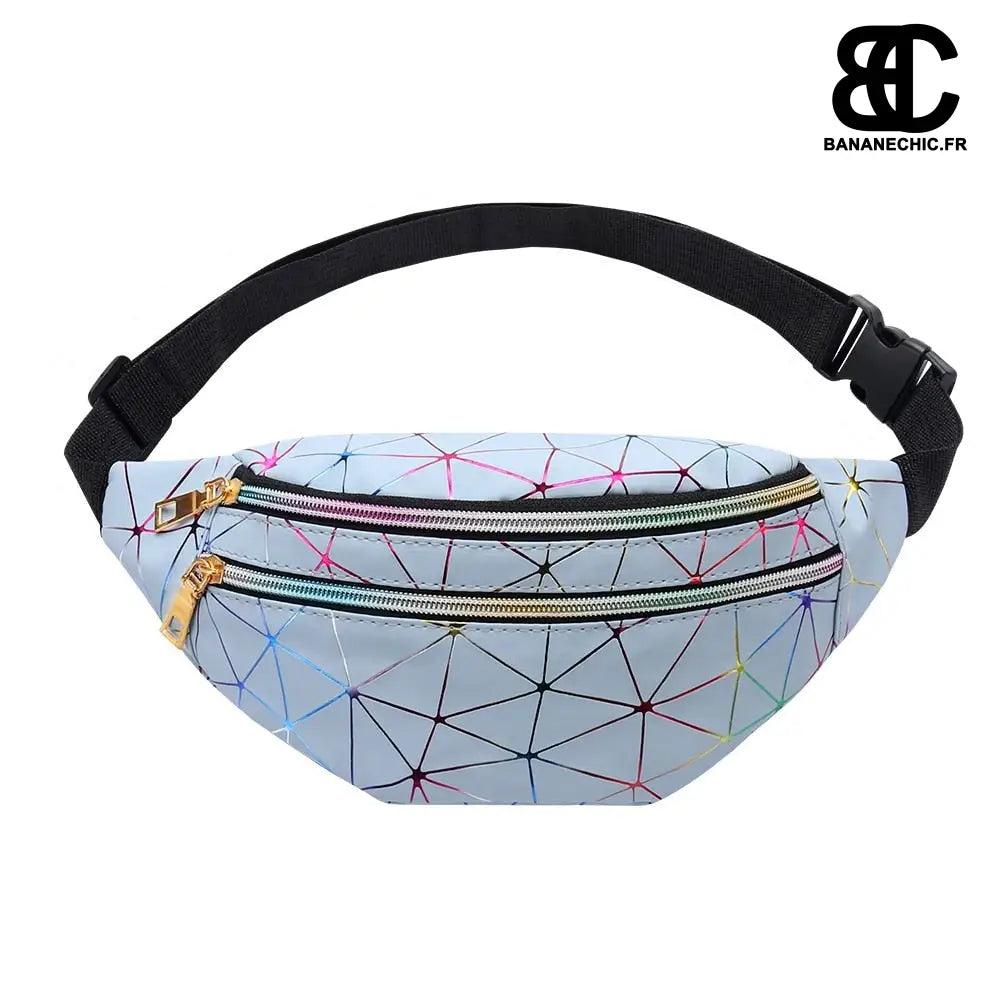 Sac banane holographique étanche - Bleu - banane - Banane