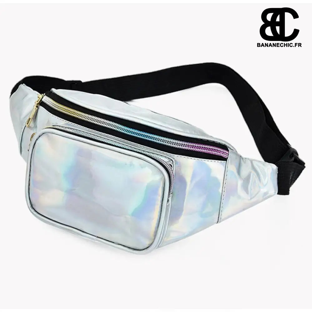 Sac Banane Holographique Fashion - Gris - Sac Banane -