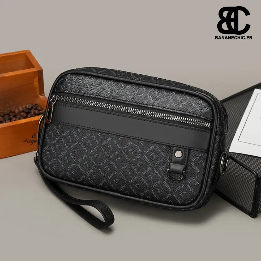 Sac banane homme classique noir - black / 23cmX15cmX5cm -