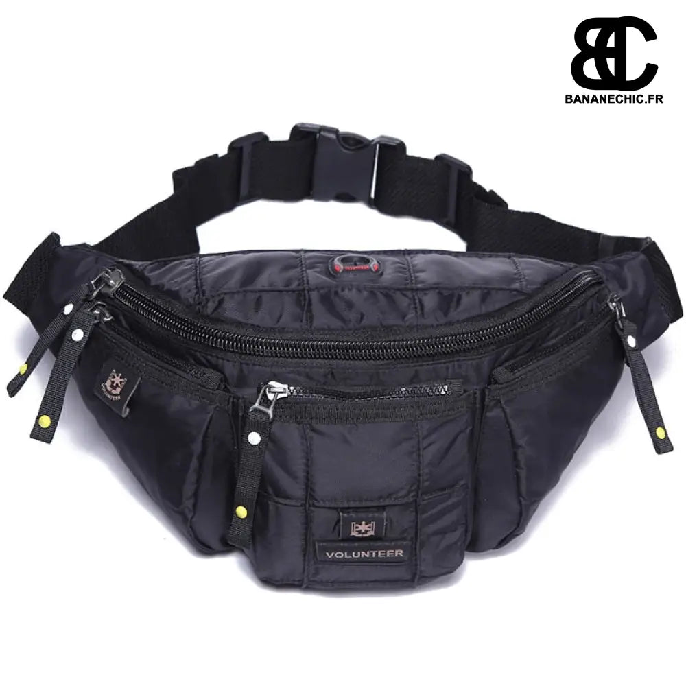 Sac banane homme imperméable voyage - Noir - Banane - Banane