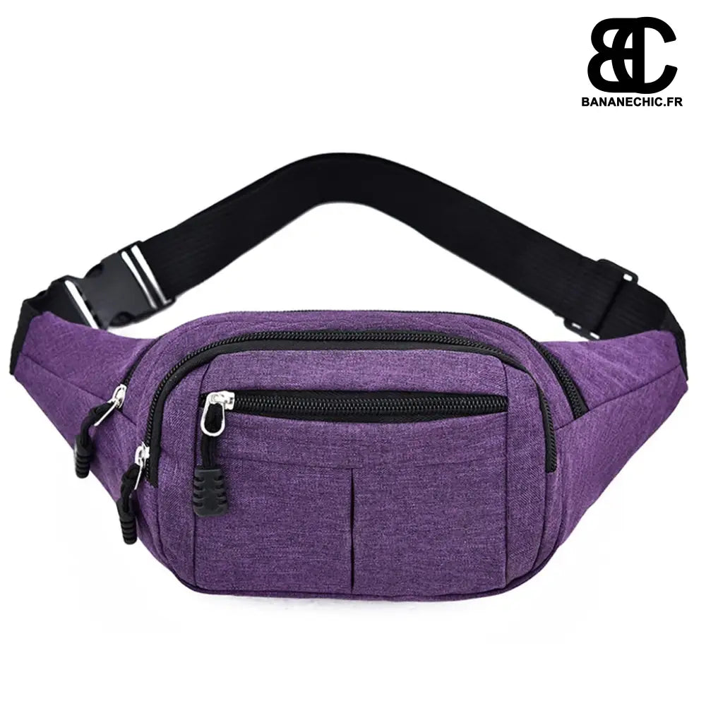 Sac banane homme noir - Violet - Banane - Banane Chic ™