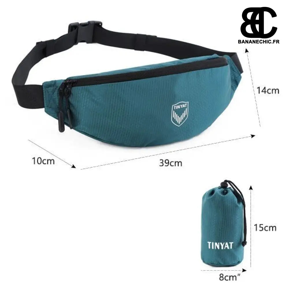 Sac banane homme noir étanche - Bleu - banane - Banane Chic