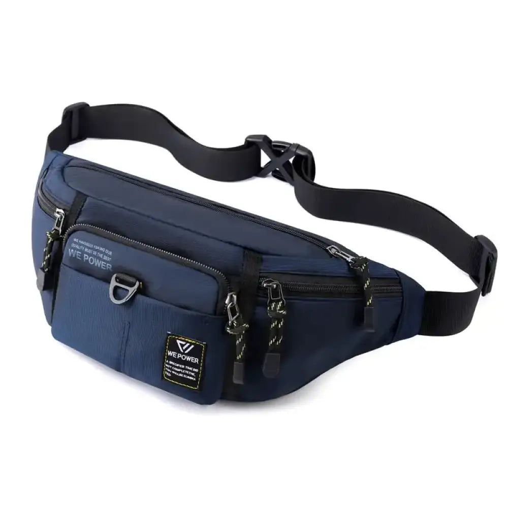 Sac Banane Homme Voyage-Design Compact - Bleu foncé - Sac