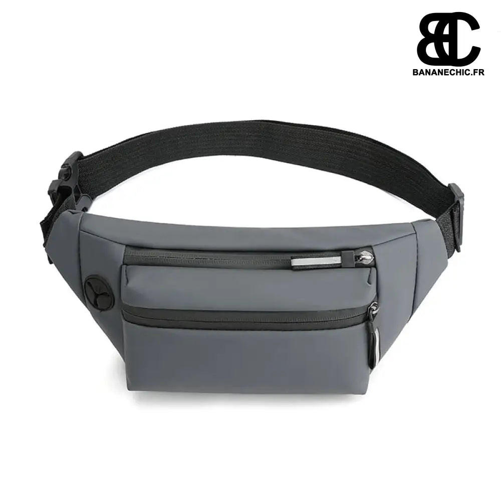 Sac banane homme waterproof sport - Gris - Banane - Banane
