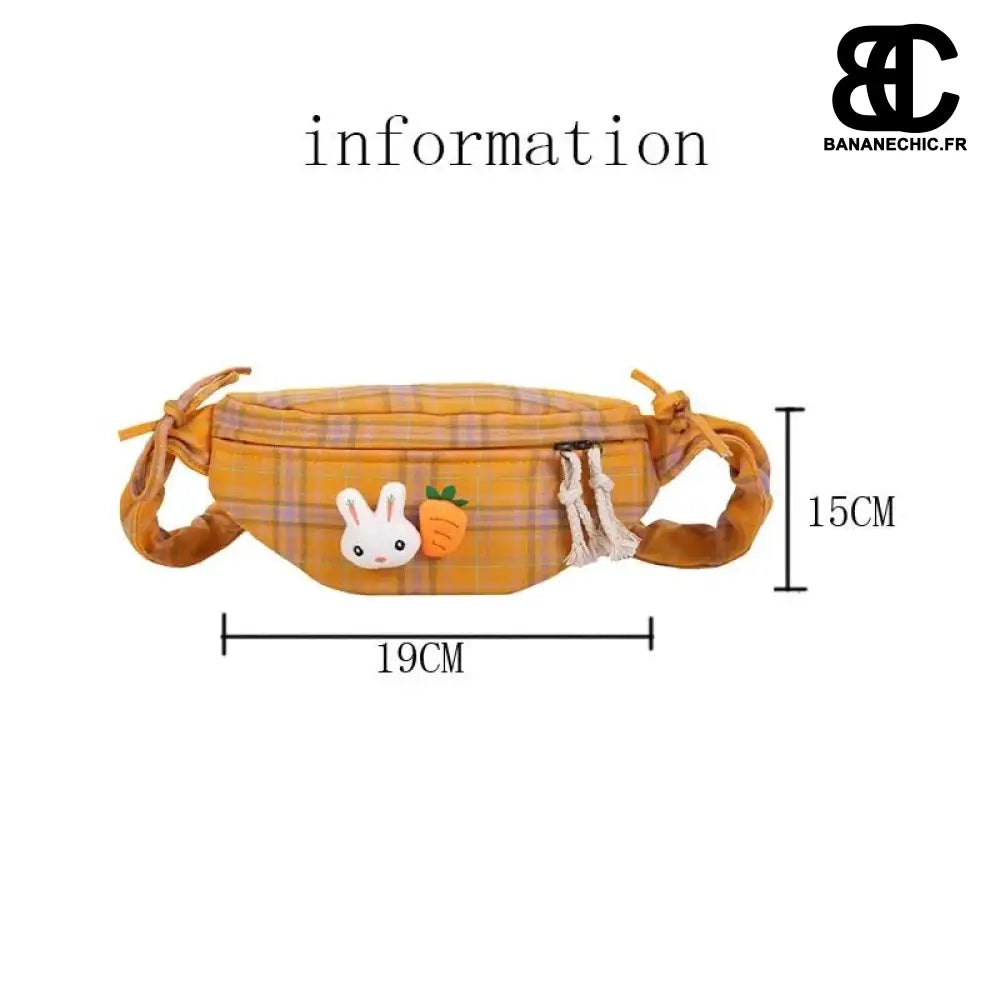 Sac banane lapin vintage - banane - Banane Chic ™