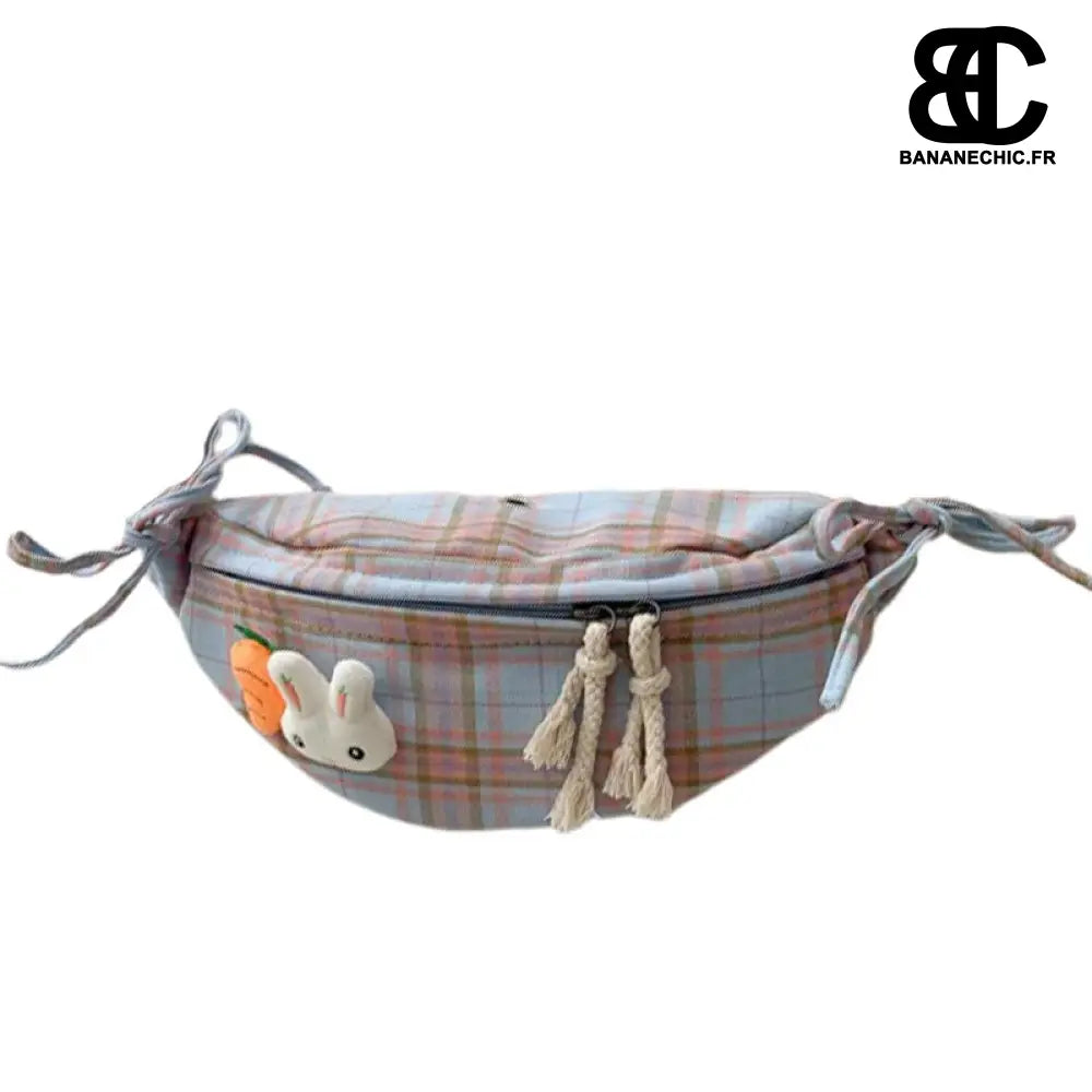 Sac banane lapin vintage - Blue - banane - Banane Chic ™