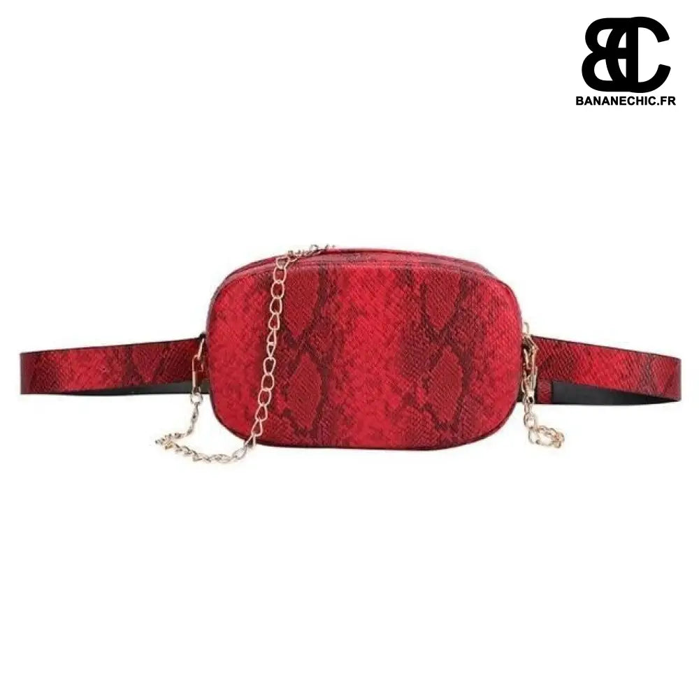 Sac banane leopard femme - Rouge - Banane - Banane Chic ™