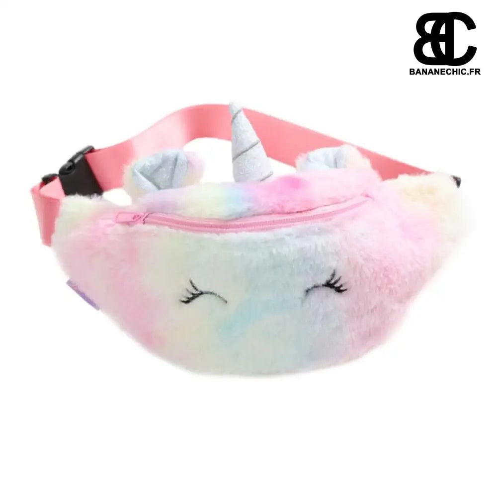 Sac banane licorne paillettes enfant - Multicolor - Banane -