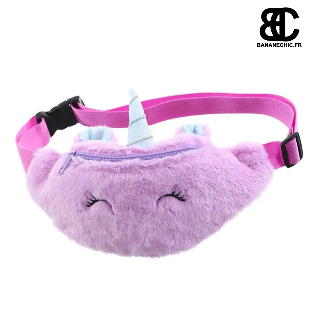 Sac banane licorne pour enfant - Violet - Banane - Banane