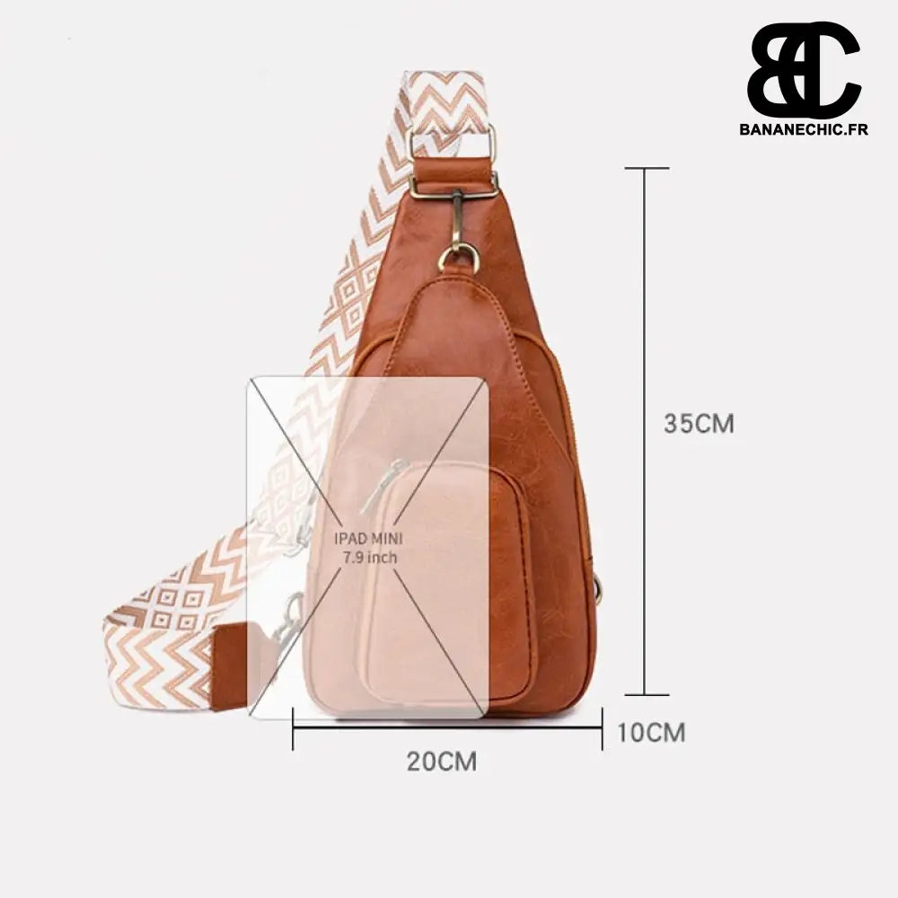 Sac banane marron bandoulière trendy - Banane - Banane Chic