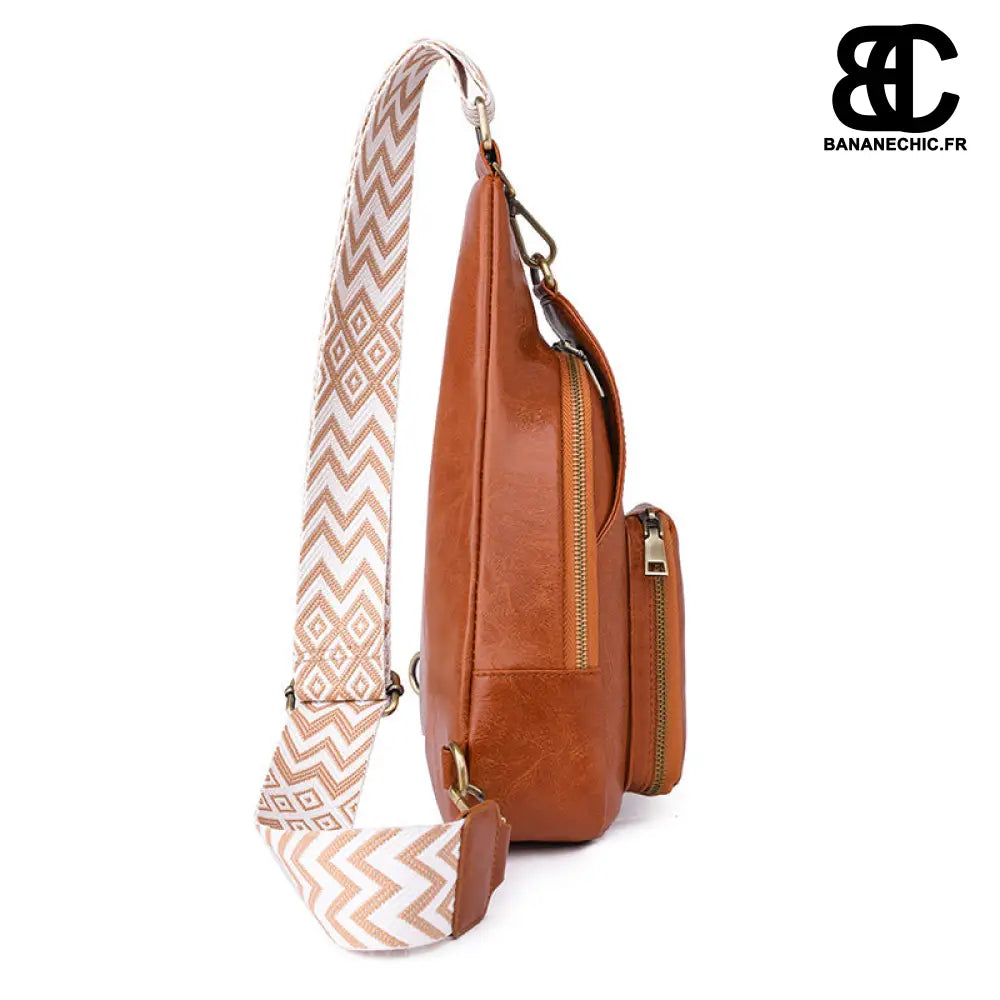 Sac banane marron bandoulière trendy - Banane - Banane Chic
