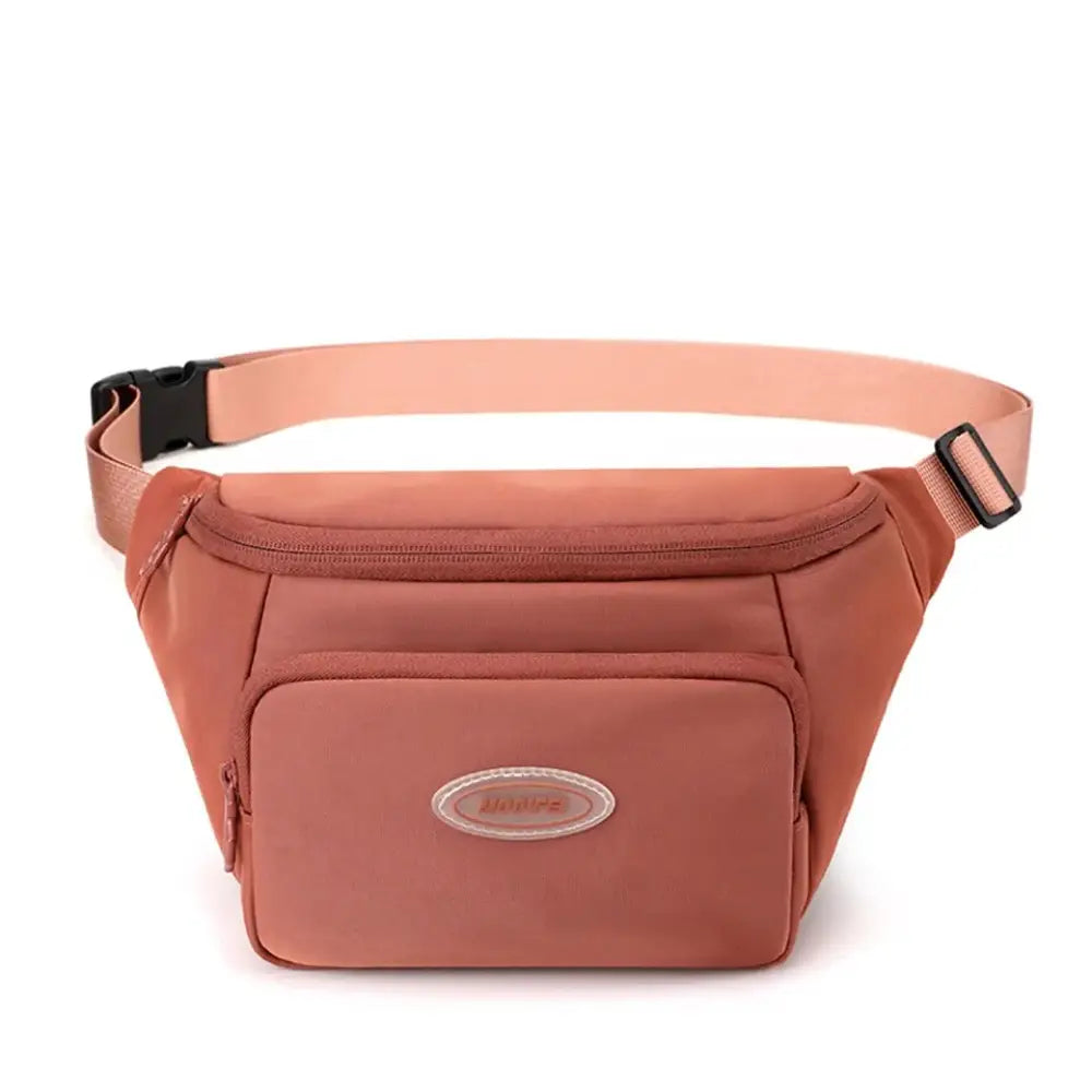 Sac banane marron géométrique cuir - Red - banane - Banane