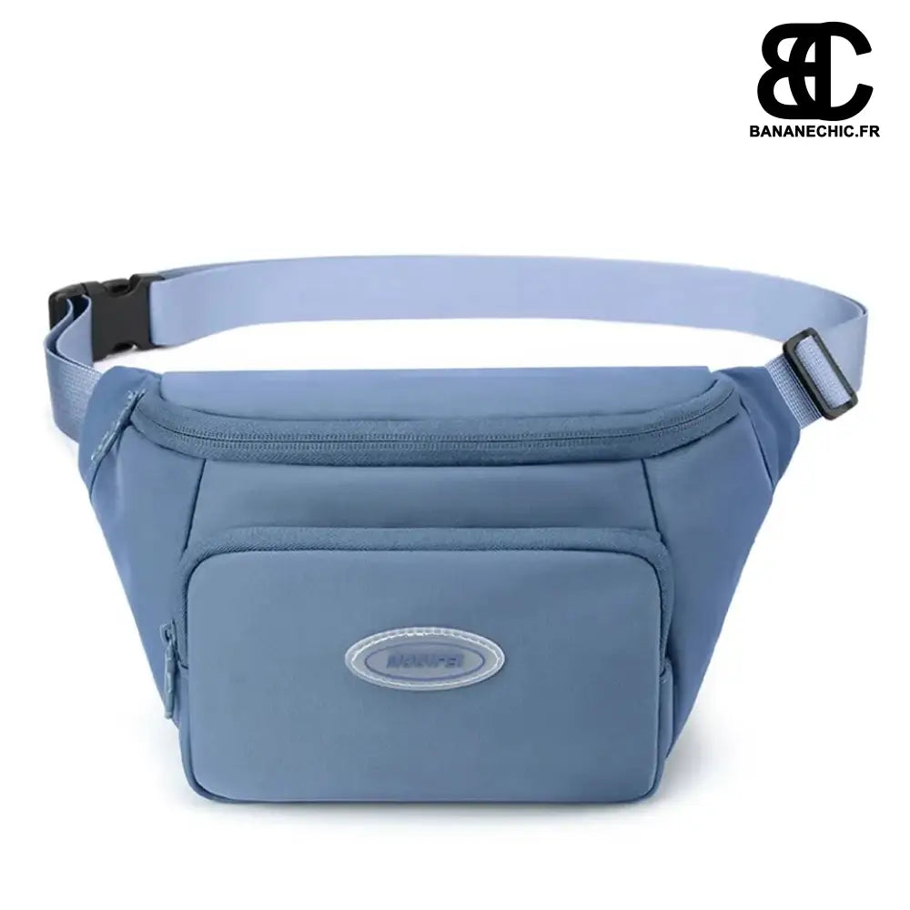 Sac banane marron géométrique cuir - banane - Banane Chic ™