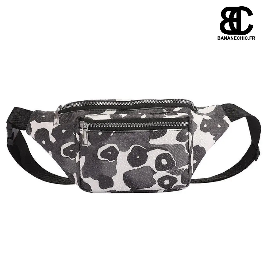 Sac banane marron stylé grand - Blanc - Banane - Banane Chic