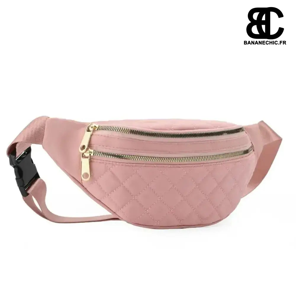 Sac Banane Matelassé Confortable - Rose - Sac Banane -