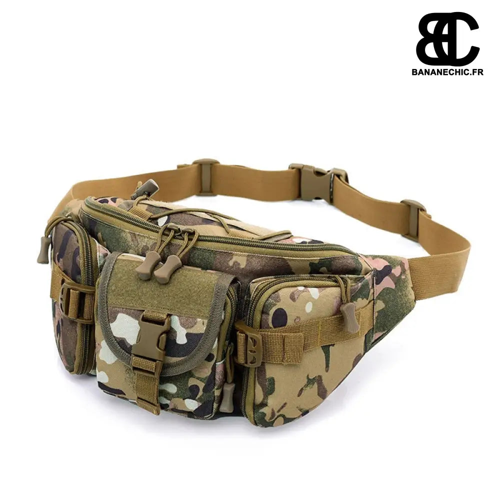 Sac banane militaire camouflage sport - Marron - banane -
