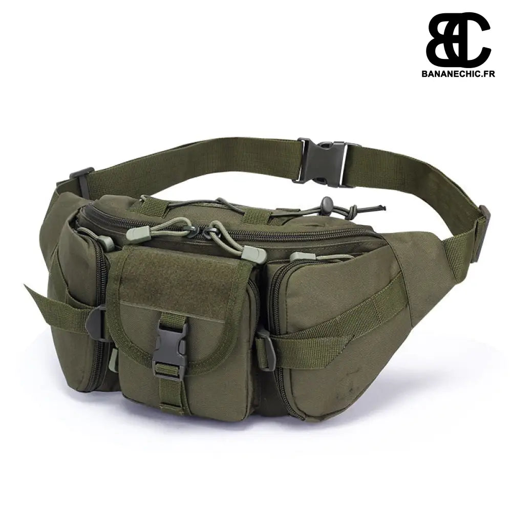 Sac banane militaire camouflage sport - Camouflage - vert -