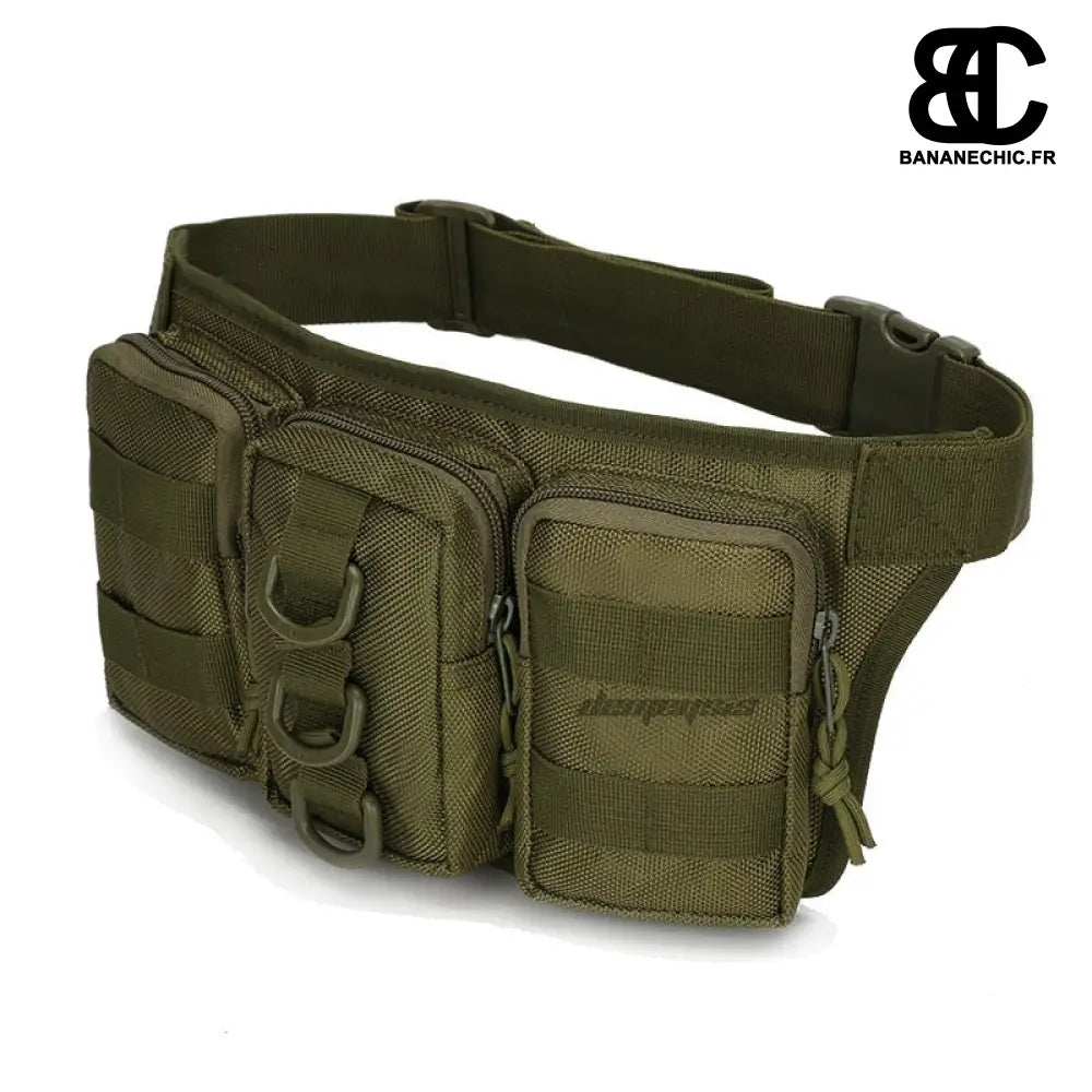 Sac banane militaire waterproof nylon - green - banane -