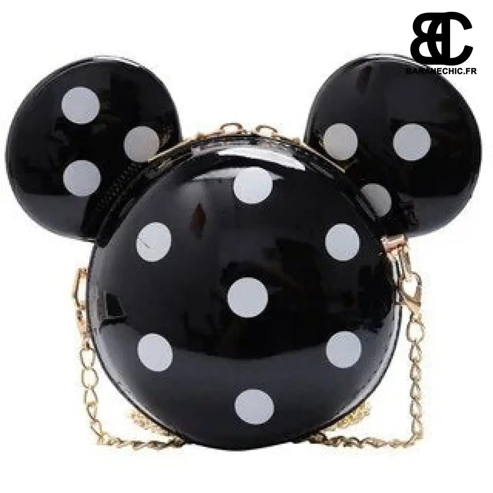 Sac banane Minnie bandoulière - Noir - banane - Banane Chic